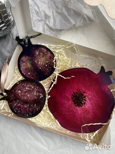 Гранат брошь подвеска подстаканник из смолы