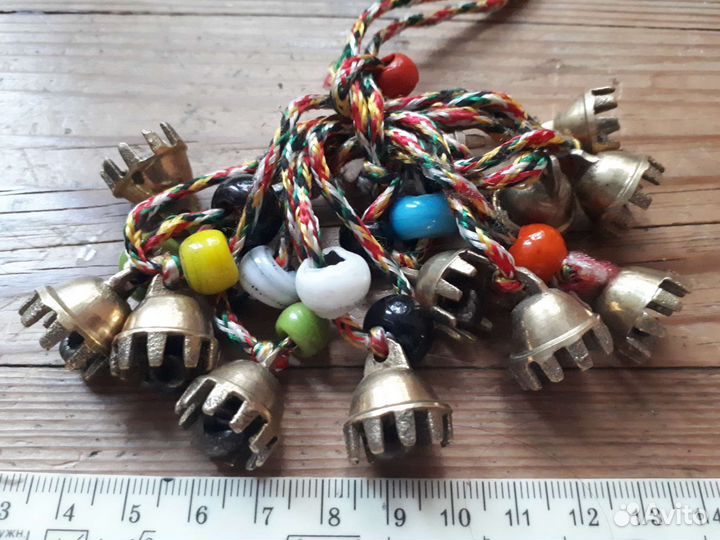 Колокольчики бронзовые.Нить 12 шт