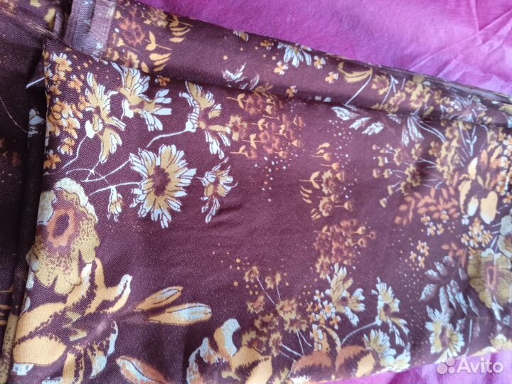 Шелк ацетатный 2 куска лето-осень