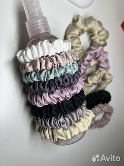 Резинка для волос из натуральных тканей