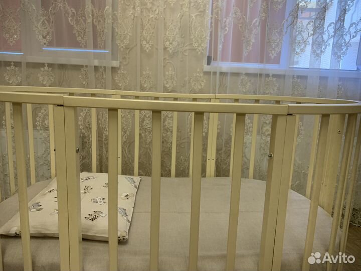 Детская кроватка трансформер с маятником 9в1