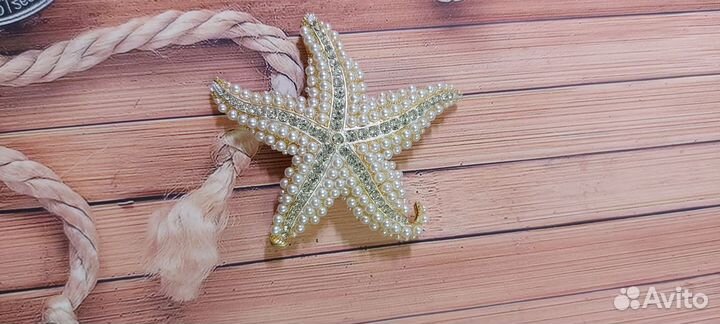 Брошь морская звезда