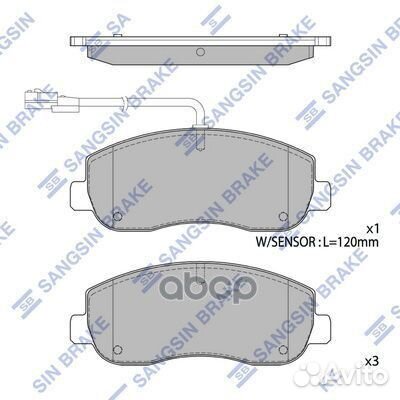 Колодки передние nissan NV400 11, opel movano B