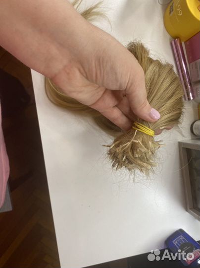 Волосы для наращивания 50 см бу 315 капсул