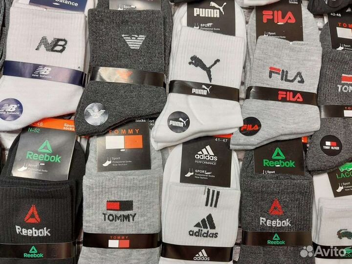 Носки Nike Adidas Puma Reebok