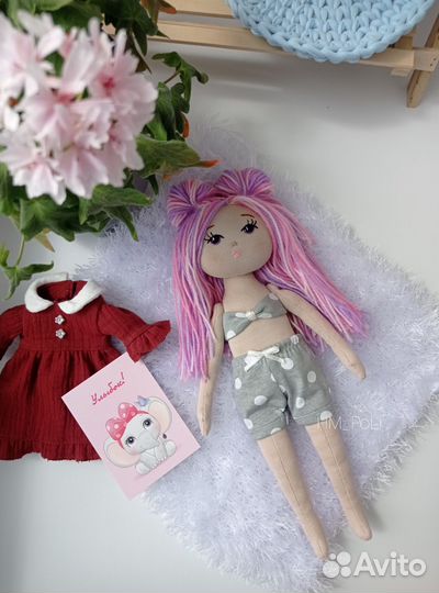 Текстильная игровая кукла