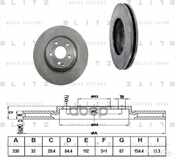 Диск тормозной mercedes W211/S211 02- BS0248