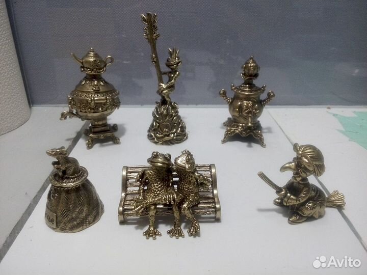 Фигурки из бронзы, латуни (литье) -сувенир