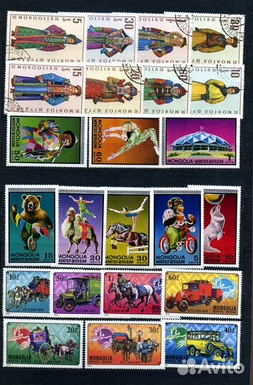 Коллекция импортных марок 60-70е годы