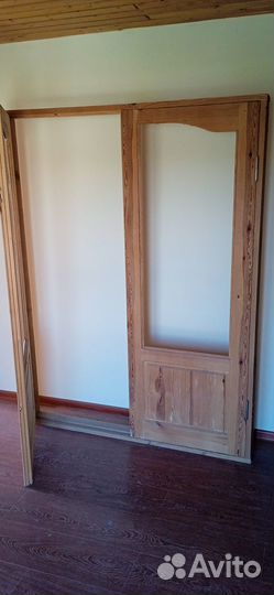 Двери деревянные двухстворчатые