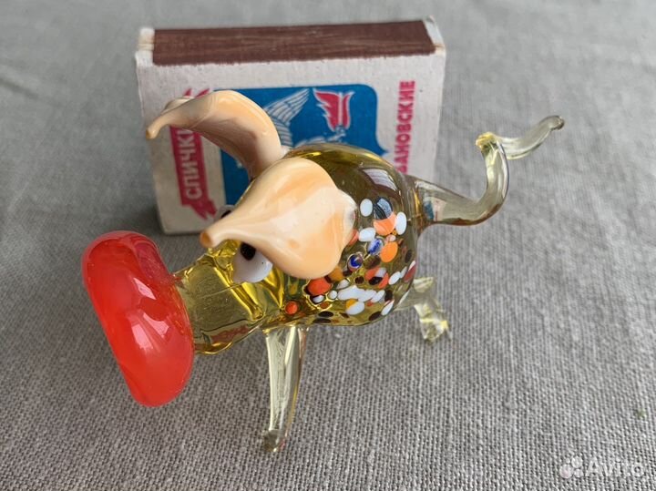 Стеклянные фигурки животных ручная работа гх завод