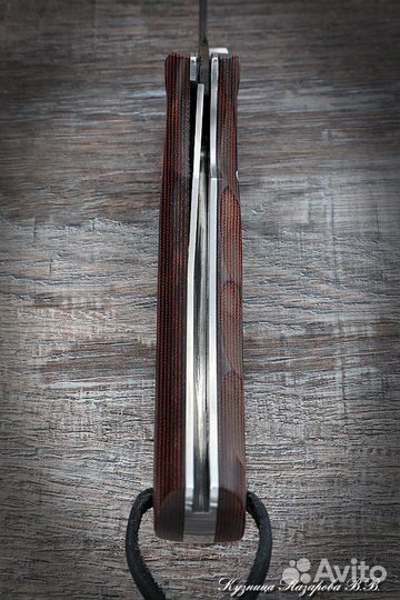 Нож складной Корсак сталь Х12мф накладки микарта к