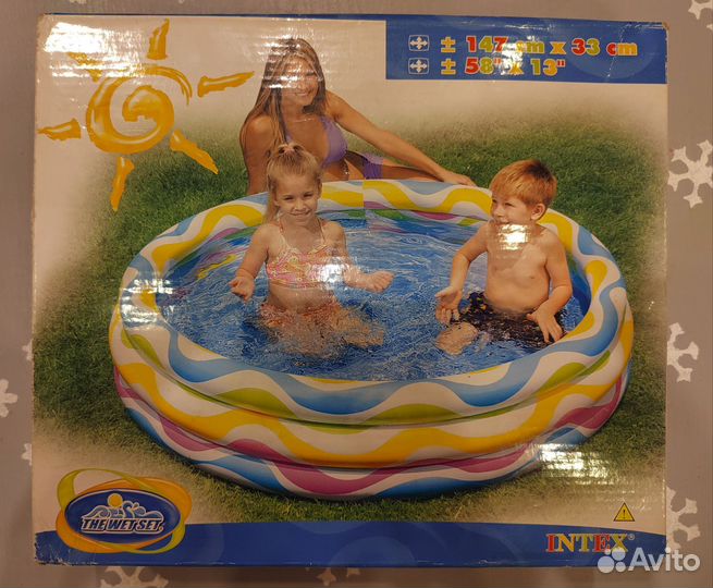Детский надувной бассейн новый