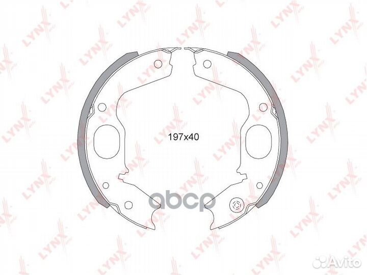 Колодки тормозные барабанные зад BS5505 LYN