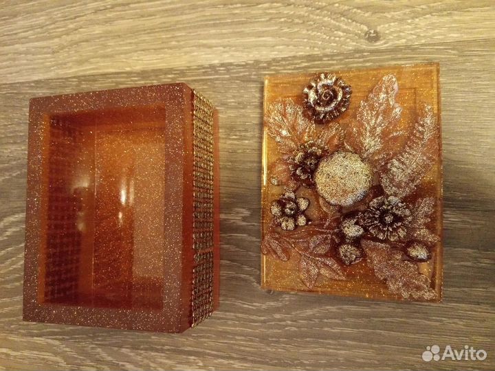 Шкатулка из эпоксидной смолы