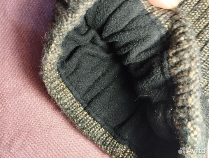 Шапка зимняя женская вязанная