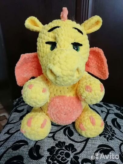 Игрушки из плюшевой пряжи ручная работа