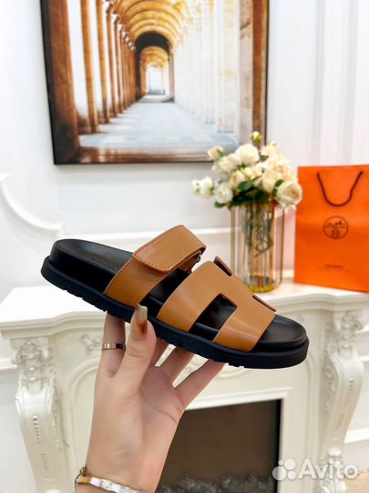 Шлепки Hermes chypre