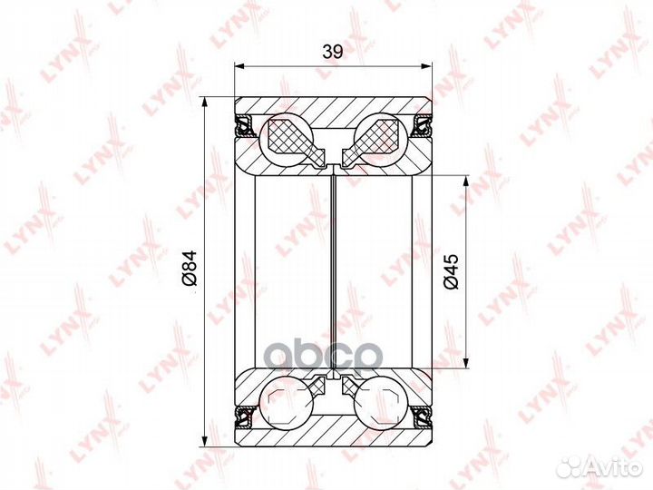 WB-1162 к-кт подшипника ступицы MB Vito 2.0-2