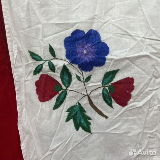 Старинный рушник подзор узор вышивка