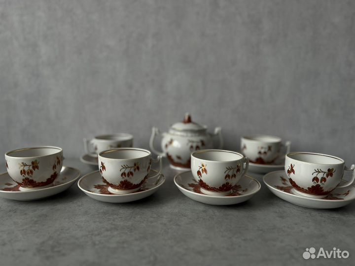 Чайный сервиз вербилки СССР барбарис
