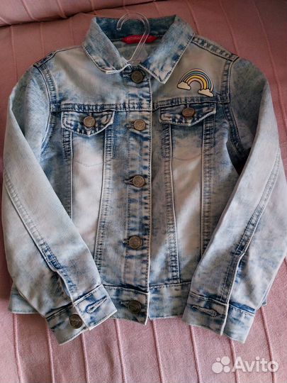Джинсовая куртка для девочки 110