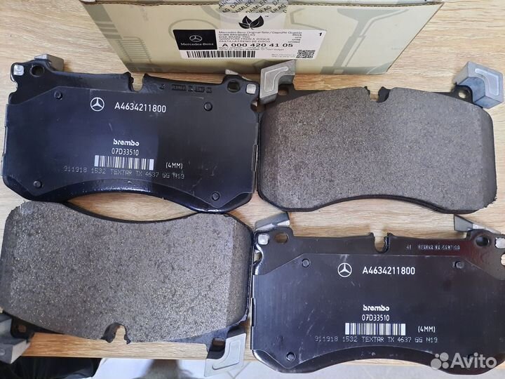 Тормозные колодки передние W463 6.3 AMG