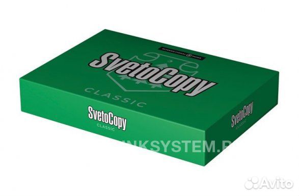 Офисная бумага SvetoCopy A4, 80g/m2, 500л