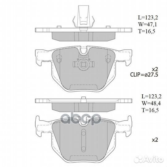 Колодки тормозные дисковые Avantech