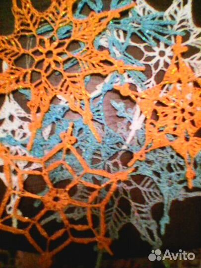 Снежинки ручная работа