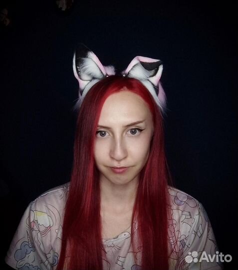 Ушки, неко ушки, ободок с ушками