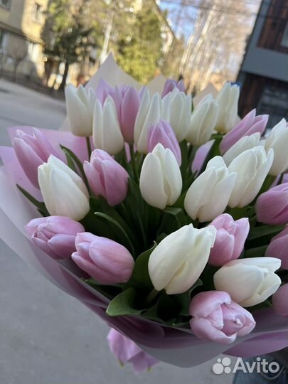 Тюльпаны.Букет тюльпанов.Доставка цветов