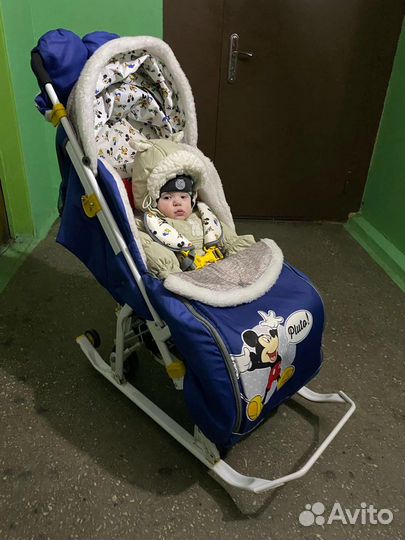 Санки коляска ника
