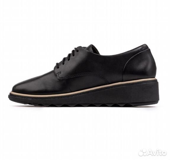 Кожаные туфли дерби ботинки Clarks eur 39