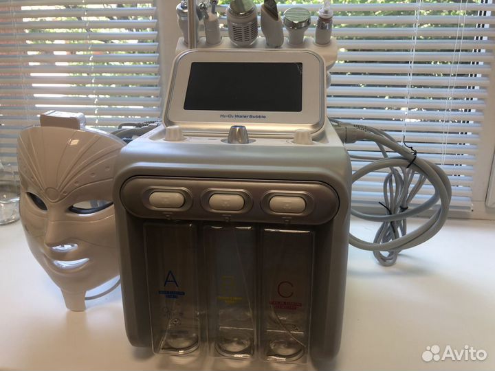 Аквапилинг лэд маска Ультразвуковой скрабер