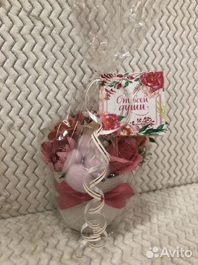 Букеты из мыльных роз