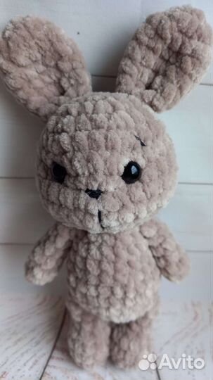 Плюшевый заяц мягкая игрушка, зайка в ладошку