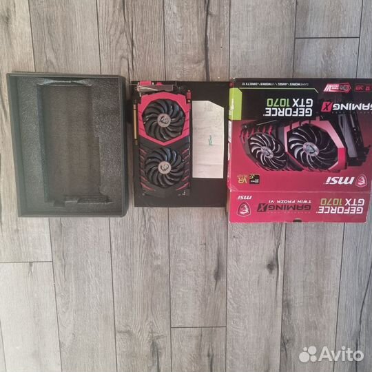 Видеокарта MSI geforce gtx 1070 gaming x