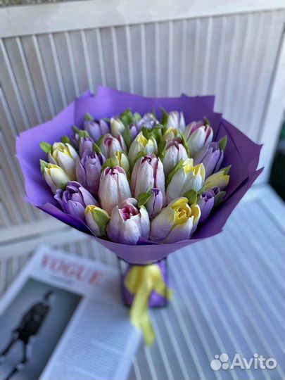 Зефирные цветы тюльпаны