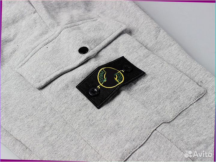 Широкие брюки карго Stone Island (Размеры S - 2XL)