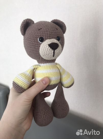 Вязаные медведи ручной работы