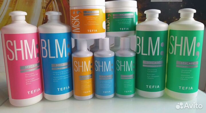 Продукция тефия(шампуни, бальзамы, маски)