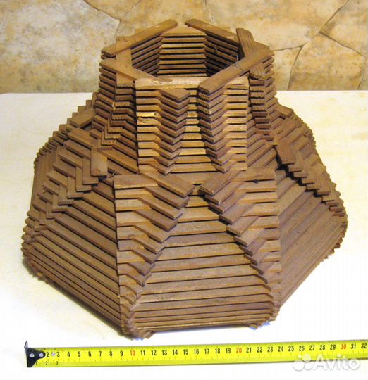 Абажур деревянный