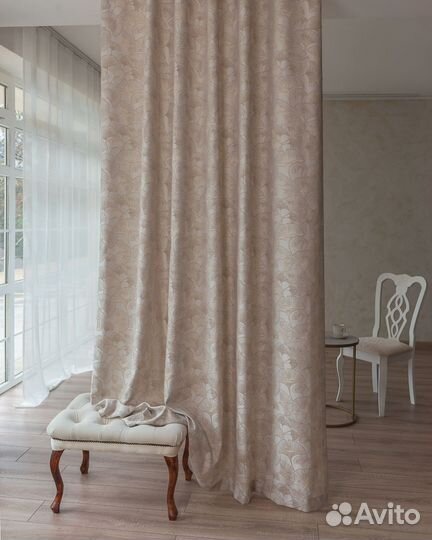 Премиум Шторы Бергамо новые на окна пошив
