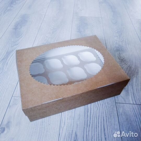 Коробка для 12 капкейков комплект 5 шт