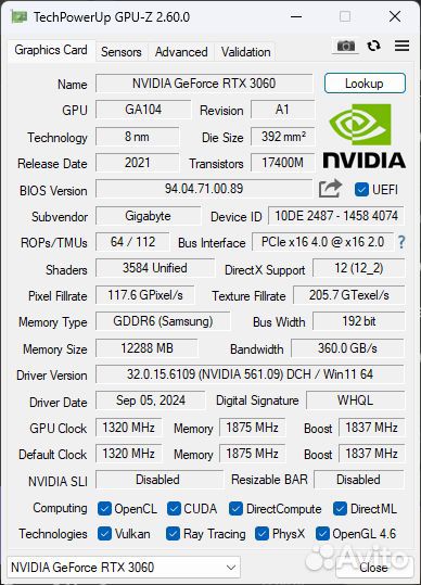 Игровой компьютер (Ryzen 5 5600X, RTX 3060 gaming