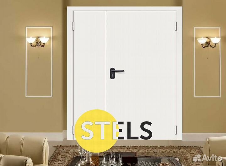 Дверь противопожарная двупольная