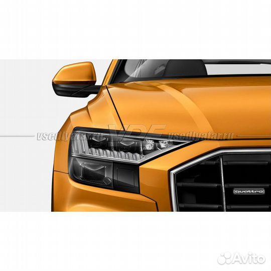 Плёнка для оклейки фар на автомобиле audi Q8 (2018