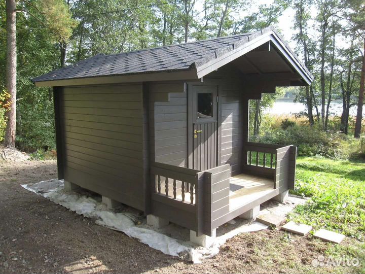 Детский игровой домик из дерева