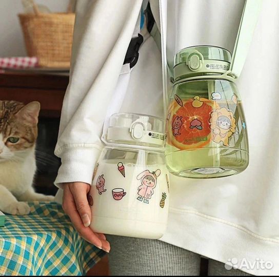 Бутылка для воды 1300 мл цвет любой